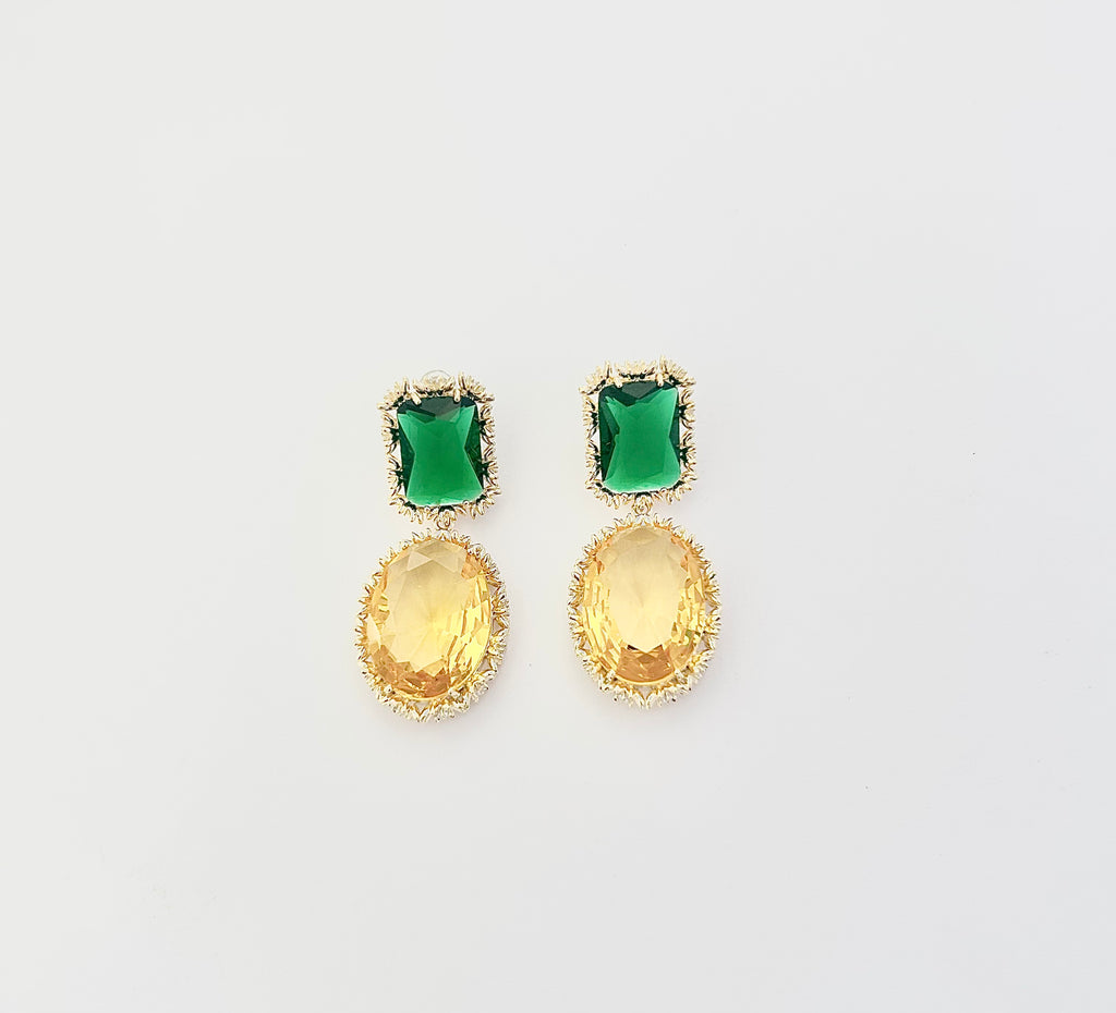 Ámbar green earrings