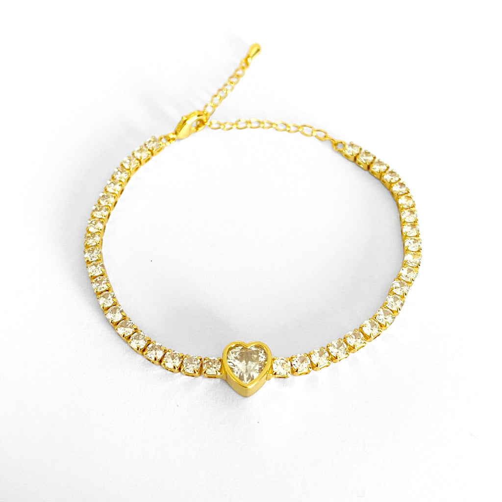 Zirc Heart Bracelet